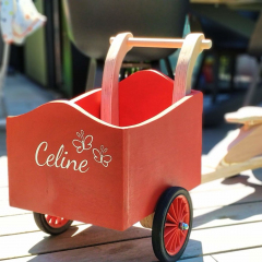 Made a wooden cargo bike for my godchild